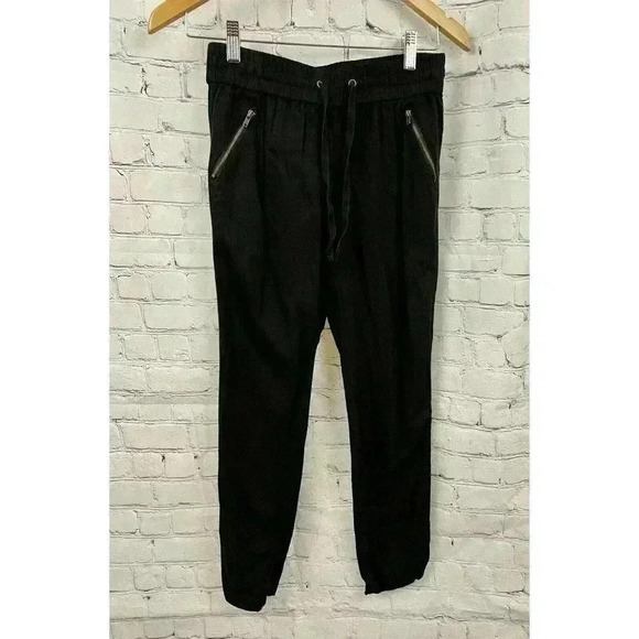 Style and Co Women's Black Elastic Waist Pants Sz PP Drawstring - Picture 2 of 11
